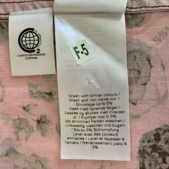 Ganni Floral Print Cotton Poplin Wrap Mini Dress Fits US sz 2-4, tag sz 38 (DE) - Picture 12 of 13